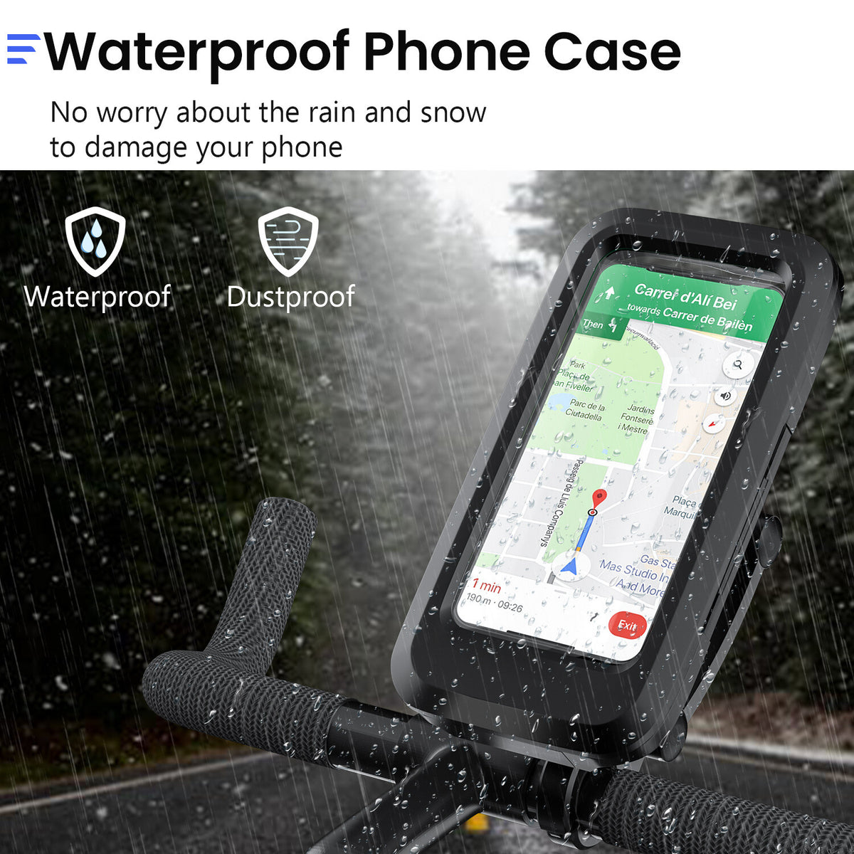 Wisebei Waterproof Bike Phone Holder
