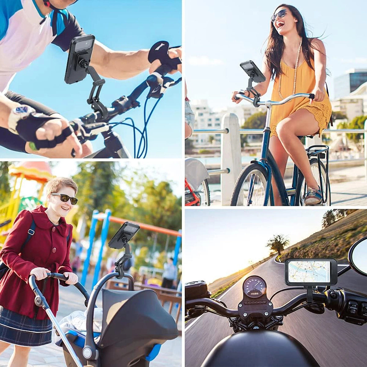 Wisebei Waterproof Bike Phone Holder