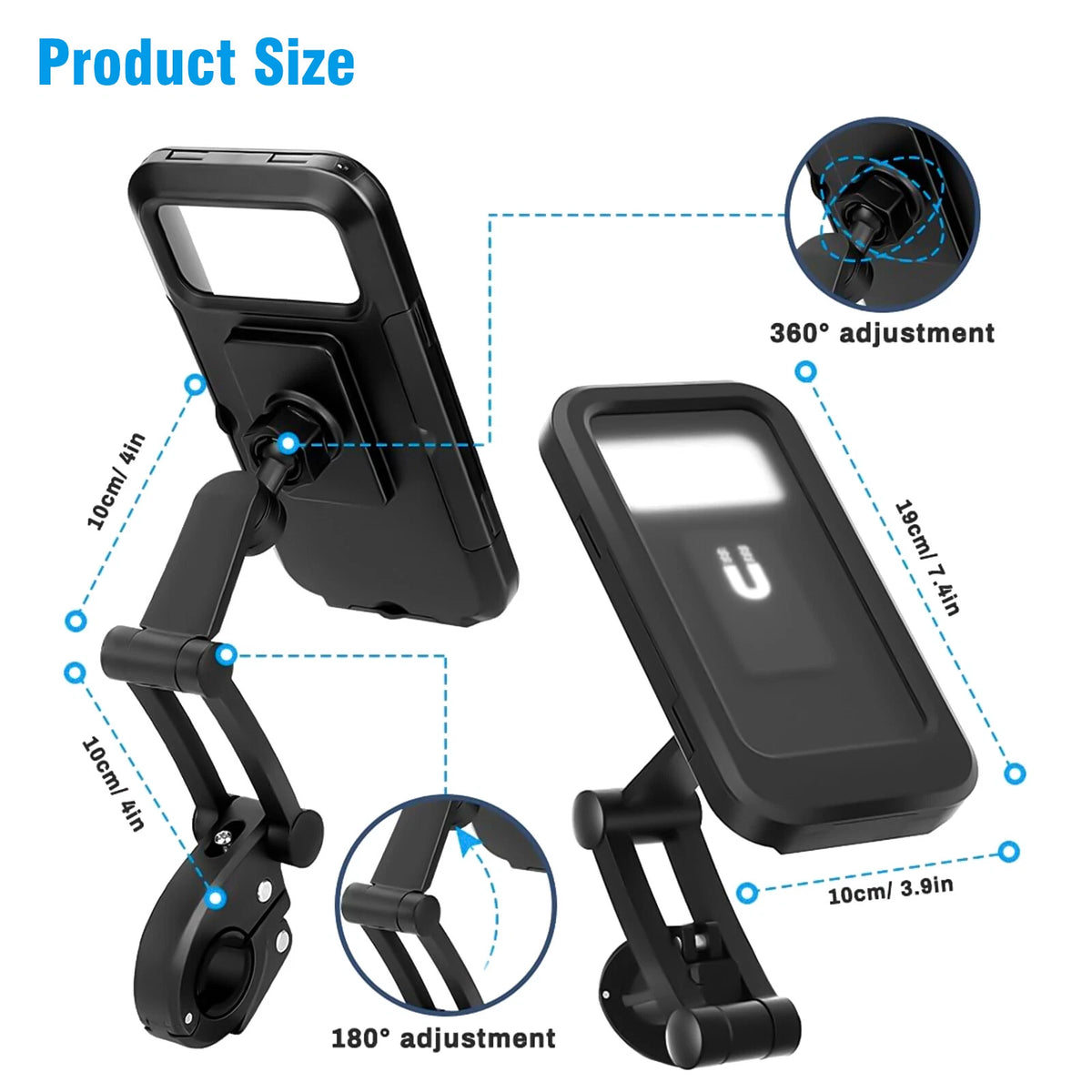 Wisebei Waterproof Bike Phone Holder